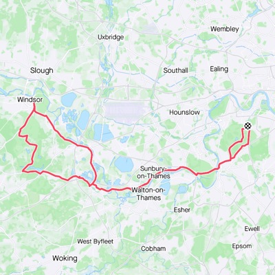 Celsius Cycling bun run route map
